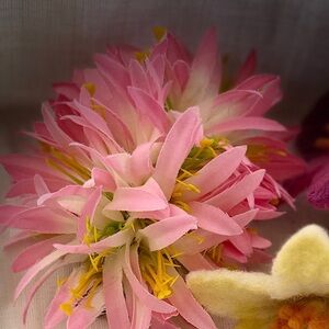 Handcrafted flower large hair clip